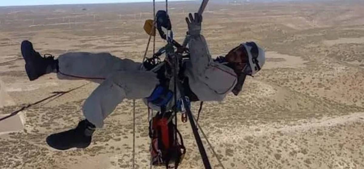 Parques eólicos: cómo trabajan los técnicos que reparan los aerogeneradores